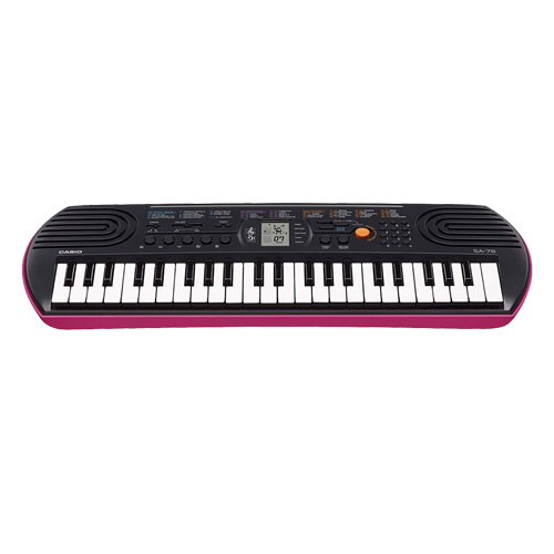 Casio Mini Keyboard for Children, Pink, SA-78AH2