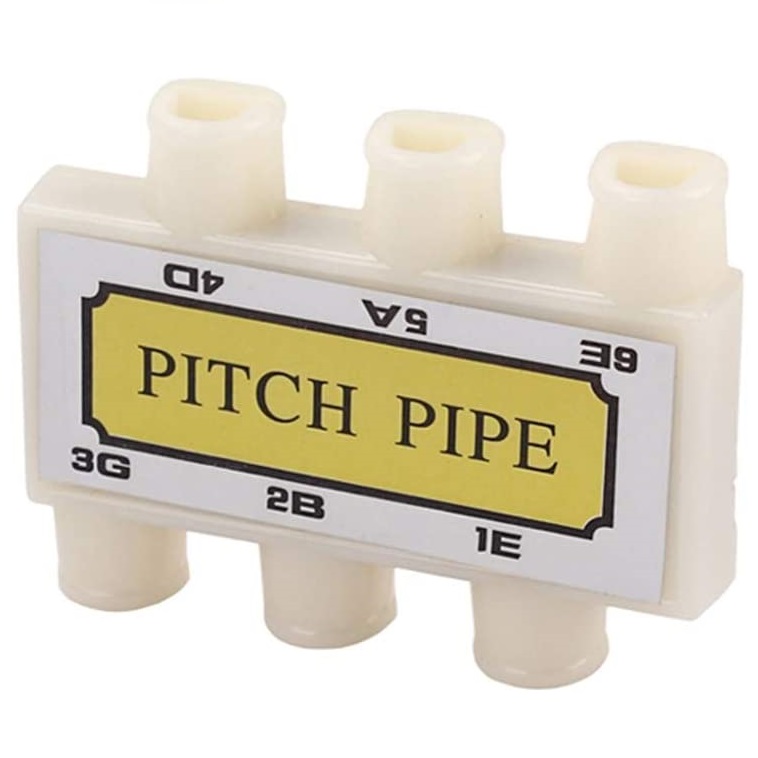 Guitar Pitch Pipe 6 String Tuner E B G D A E Guitar Tuner Tuning Pipe for Guitar Musical Instruments Parts, PP-SCC6