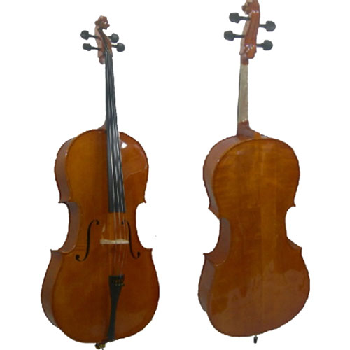 Adk Cello, 4/4, Solid Spruce Top, Flame Maple Back And Sides, Horse-Hair Bow, ADK-SCE-D2044