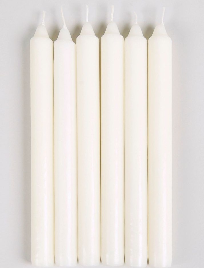 Twinkle White Candles Pack, CANDLESTC6