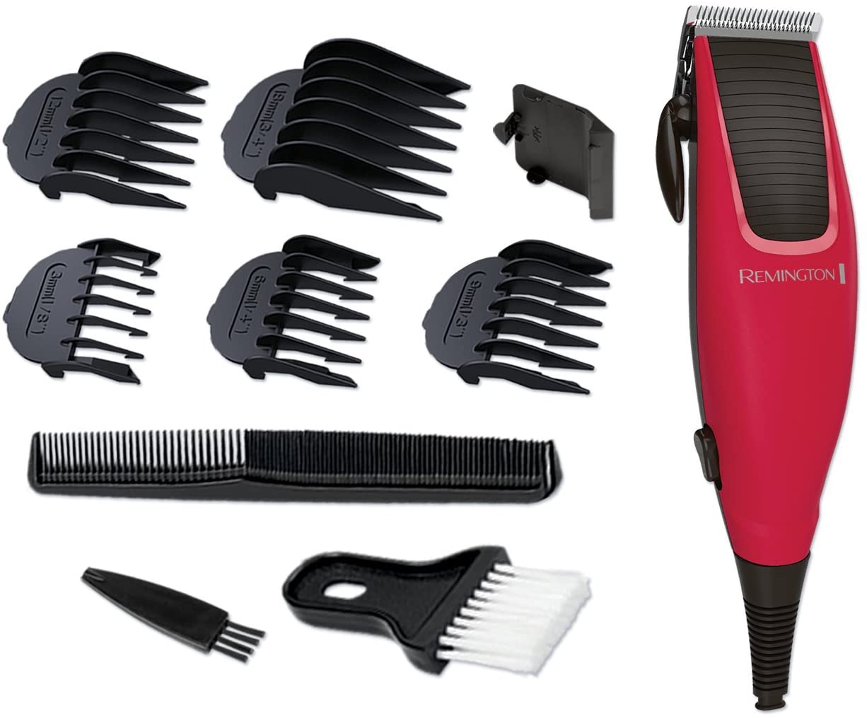 Remington Professional Apprentice Corded Hair Clippers with 5 Comb Clips and Neck Brush - HC5018
