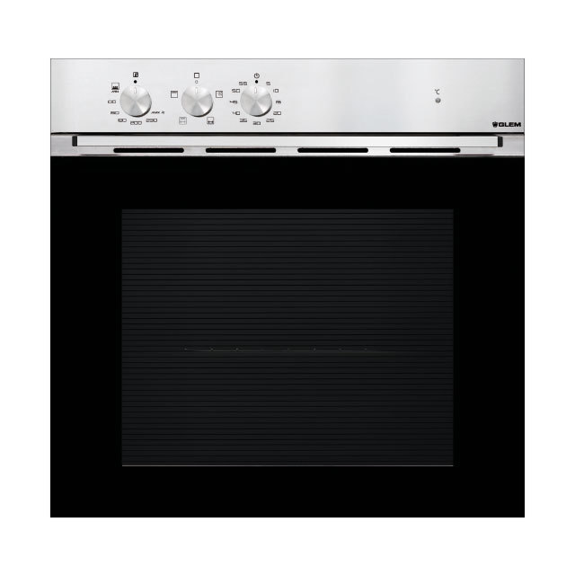 GLEM STATIC BUILT IN GAS OVEN, ELECTRIC GRILL, 65L OVEN CAPACITY, GFMF31IX