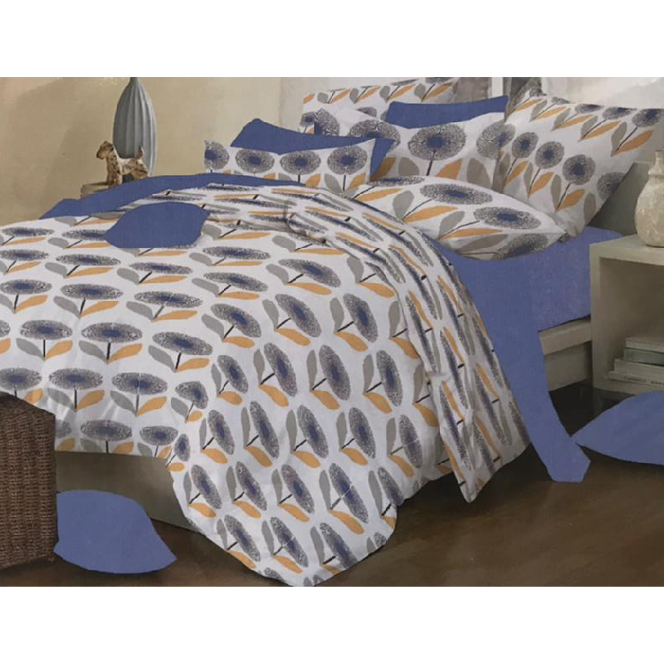Blue/White/Yellow | Bedset 8 Pcs Assorted Single, 0415BWY
