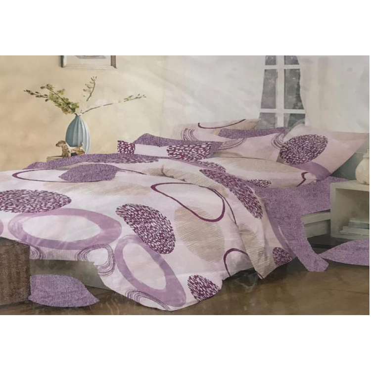 Coventry Fitted Sheet 4 Pcs Single | Pink/Purple, 0866PP
