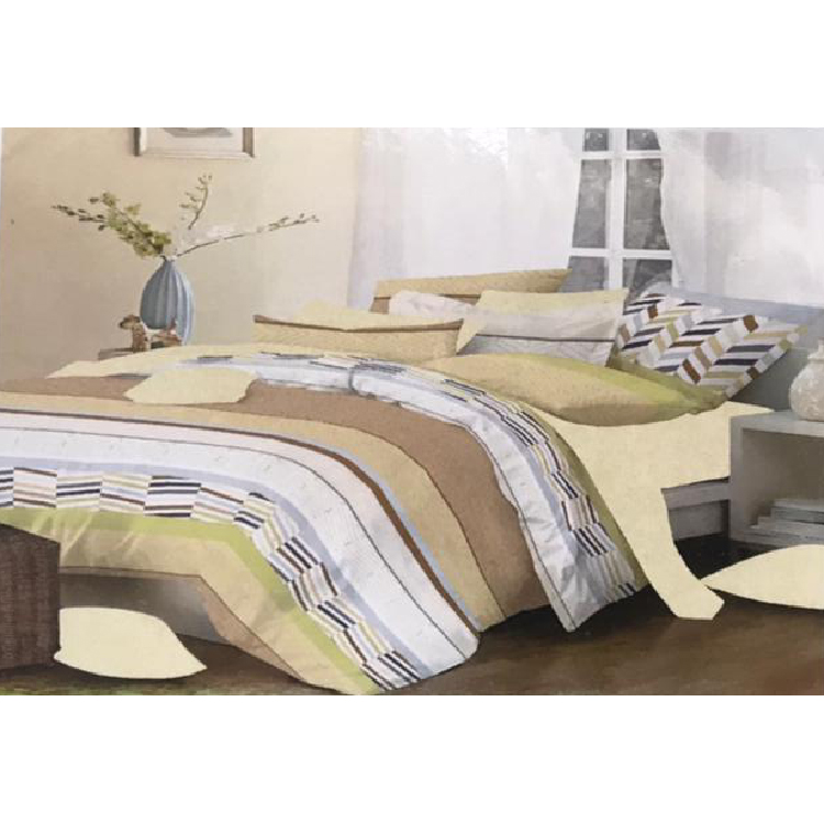 Coventry 4 pcs single | Beige/White/Brown, 2090BWB