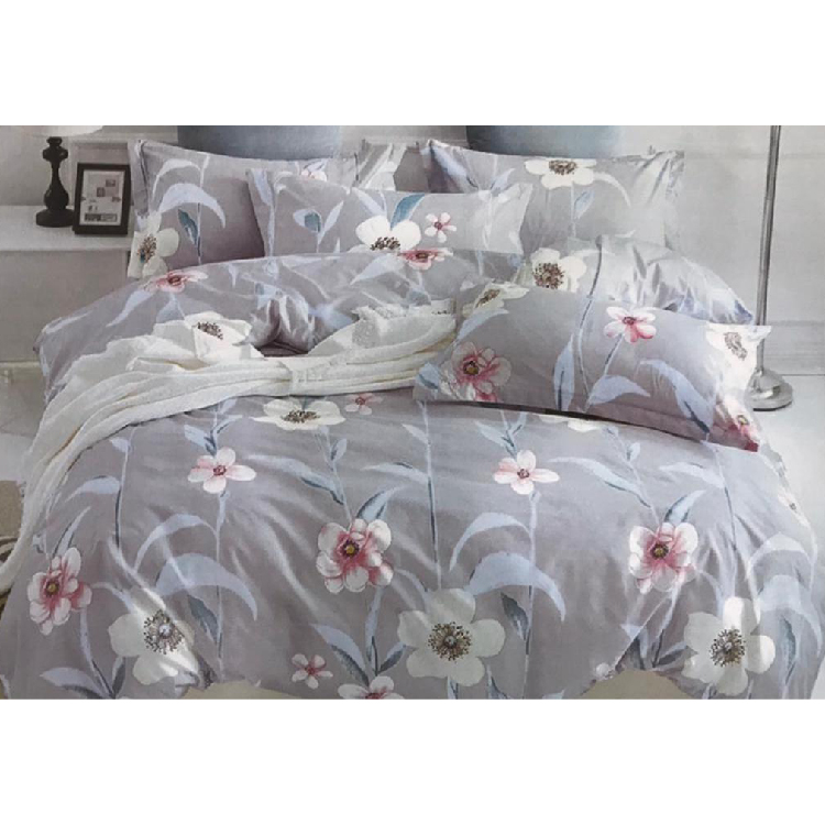 Coventry Comforter set 3 pcs single | Grey/Pink, 6164GP