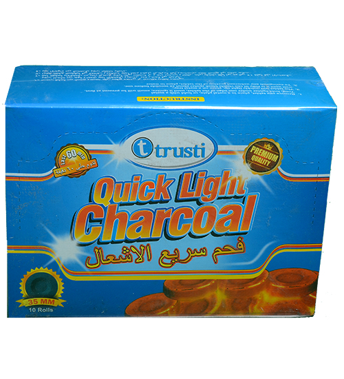 Trusti Charcoal Quick Light 10 Pcs/Box, 47870