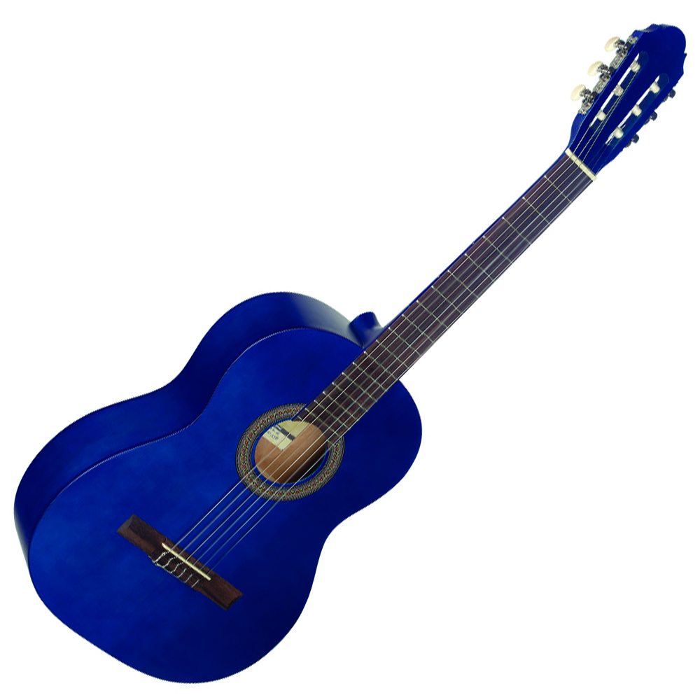  Stagg C440 Blubst 4/4 Linden Classic Guitar Blue, C440BL