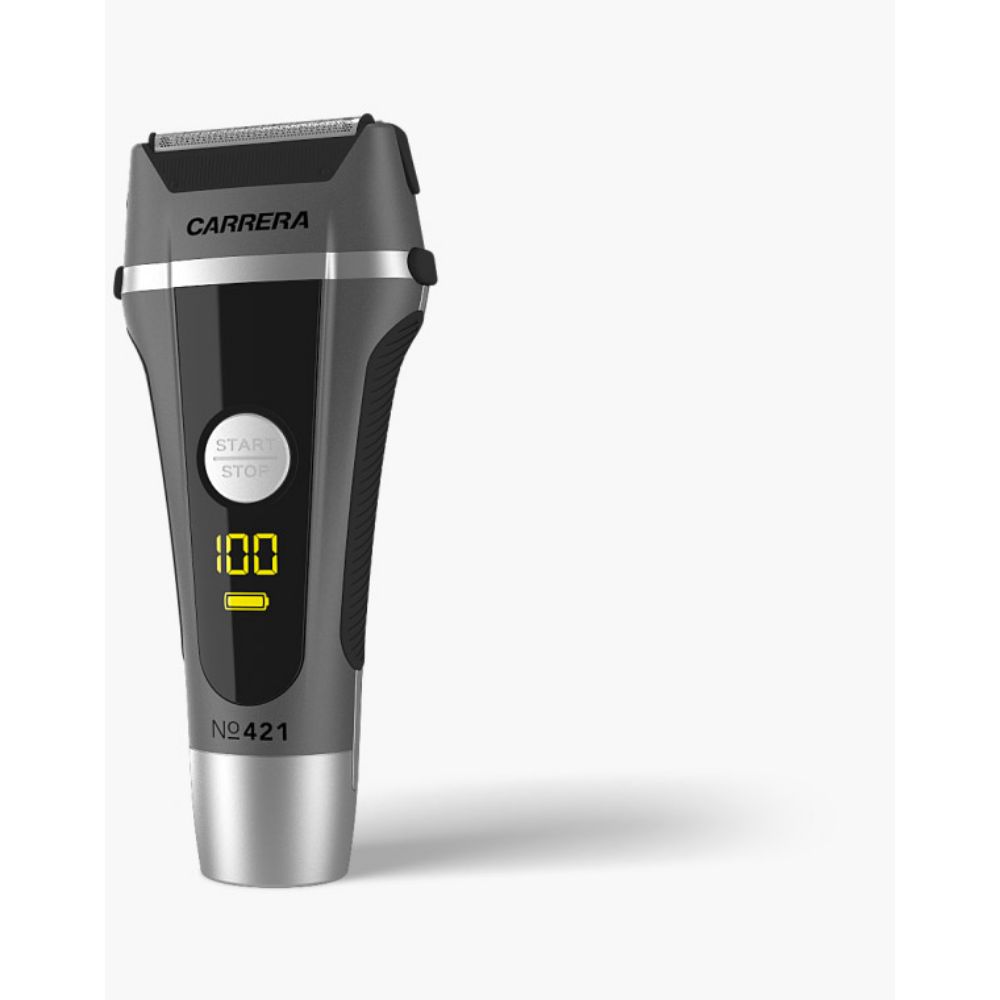 Carrera Wet & Dry Men Shaver 3 Track Cutting  System , Digital Display, Washable, CRR-421