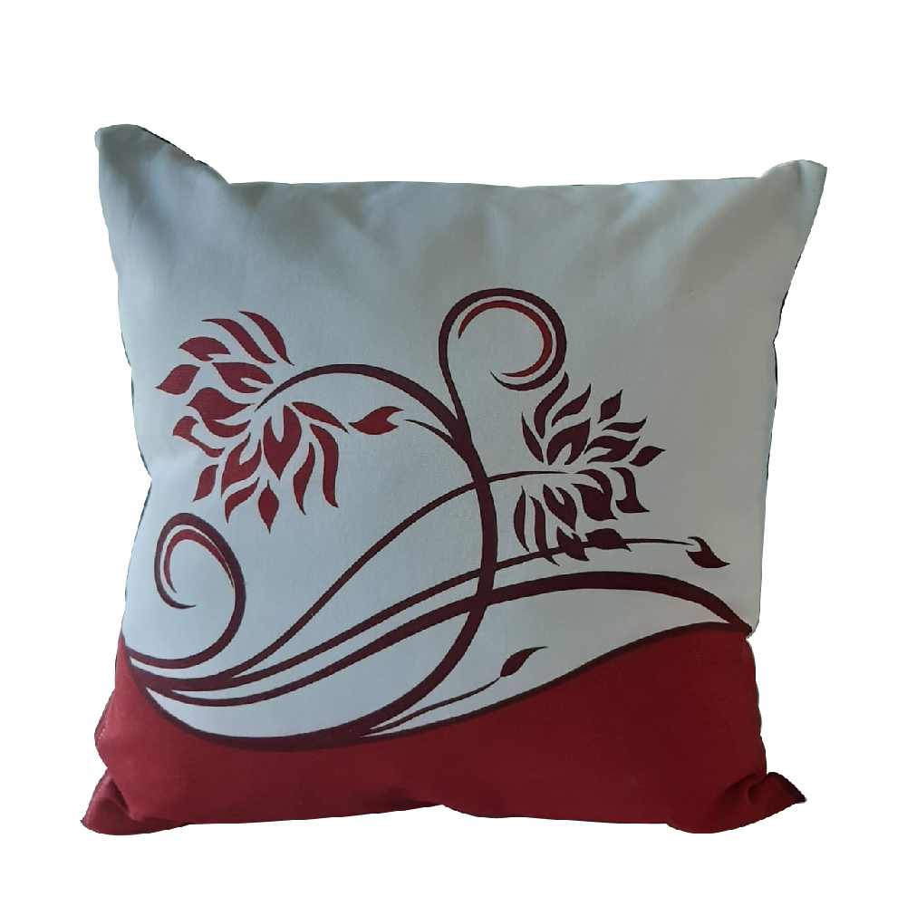 Zenith Home Linen Cushion  45X45 Cm, 5283000834454-Red-White
