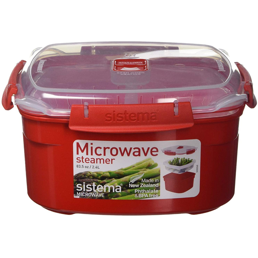 Sistema Microwave Steamer Red Medium 2.4L, 1102