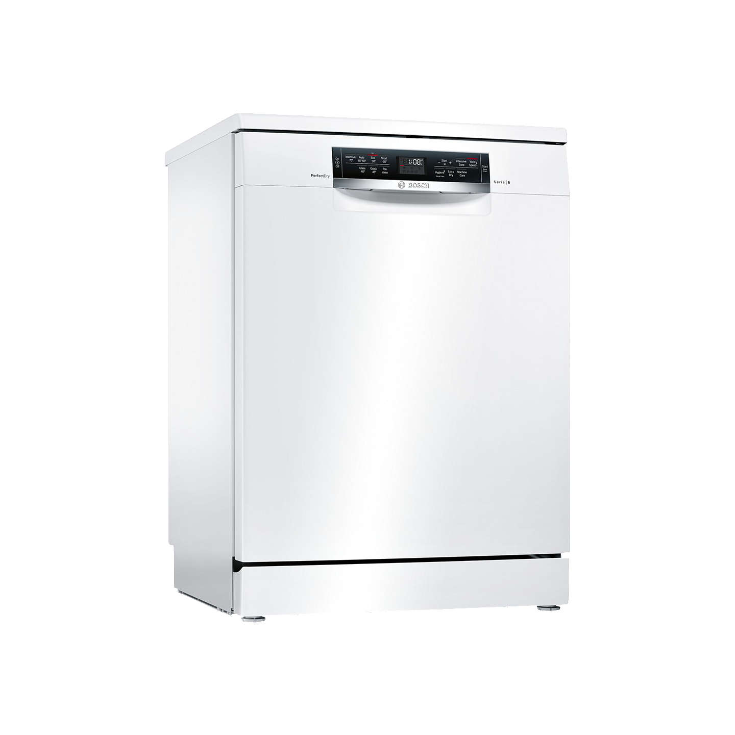 Bosch Perfect Dry Freestanding Dishwasher, White, SMS67MW10Q 
