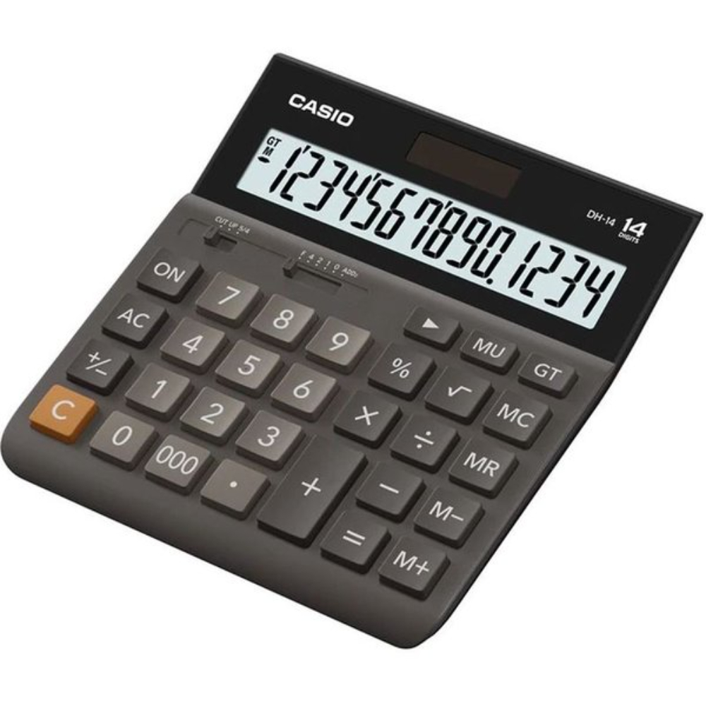 Casio Wide Format Keypad , Extra Large Display, Mark-Up %, 14 Digits, DH-14