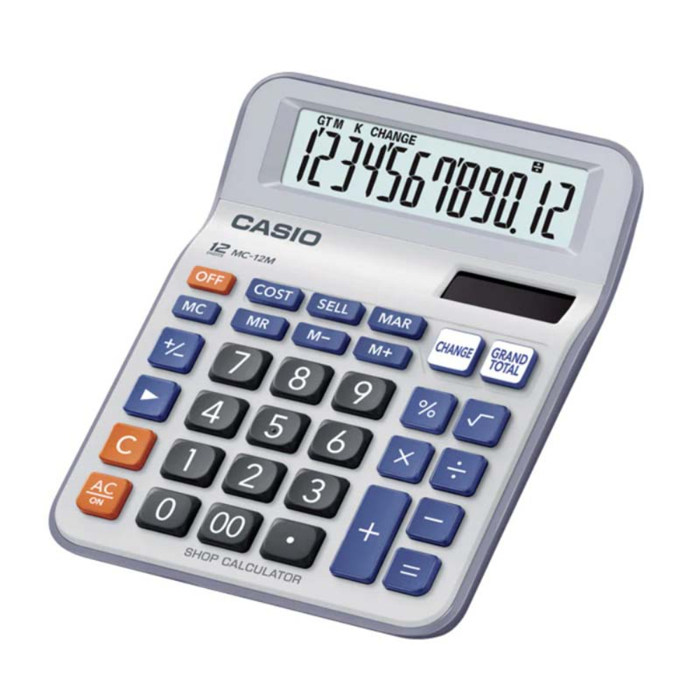 Casio Shop  Calculator, MC-12M