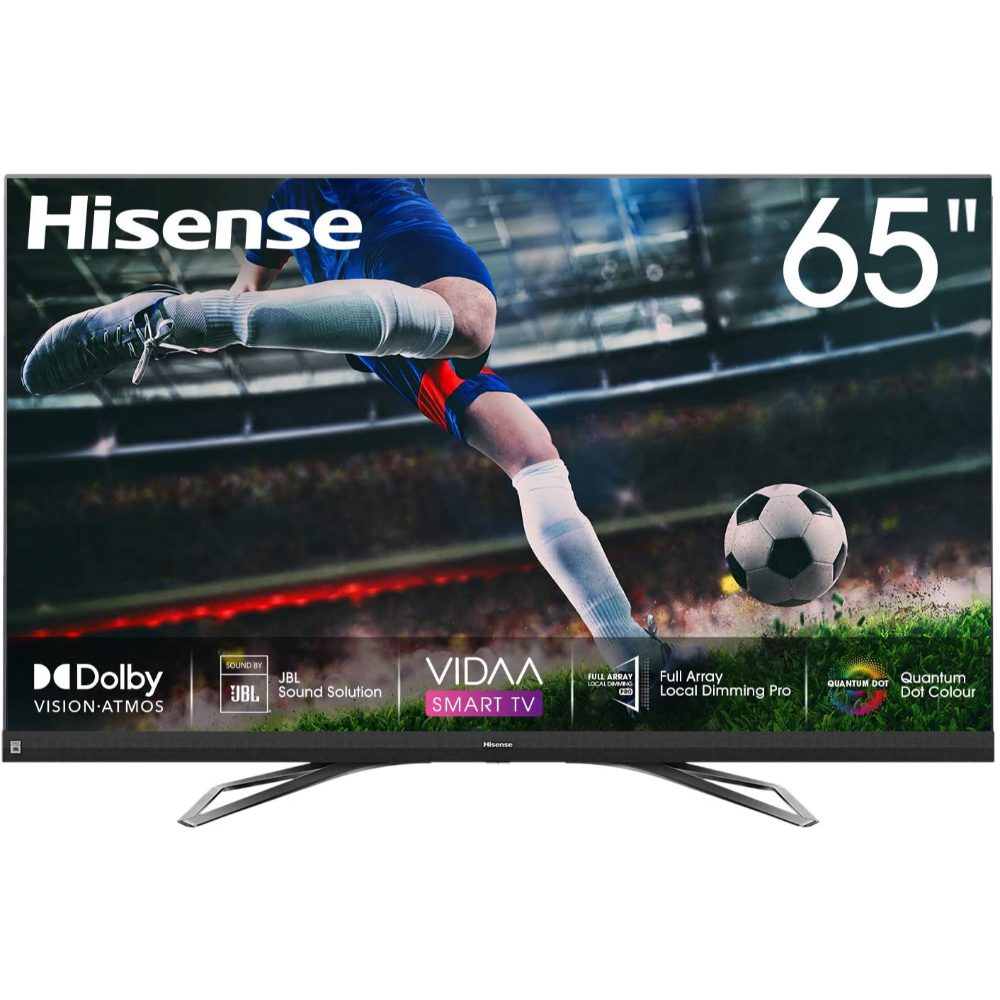 Hisense TV 65-inch, 4K Uled Ultra Hd 3840x2160 100Hz Vidaa U4.0 Os, 2Usb, 4Hdmi, Quad Core Processor, Wifi, Bluetooth, HSN-65U8QF