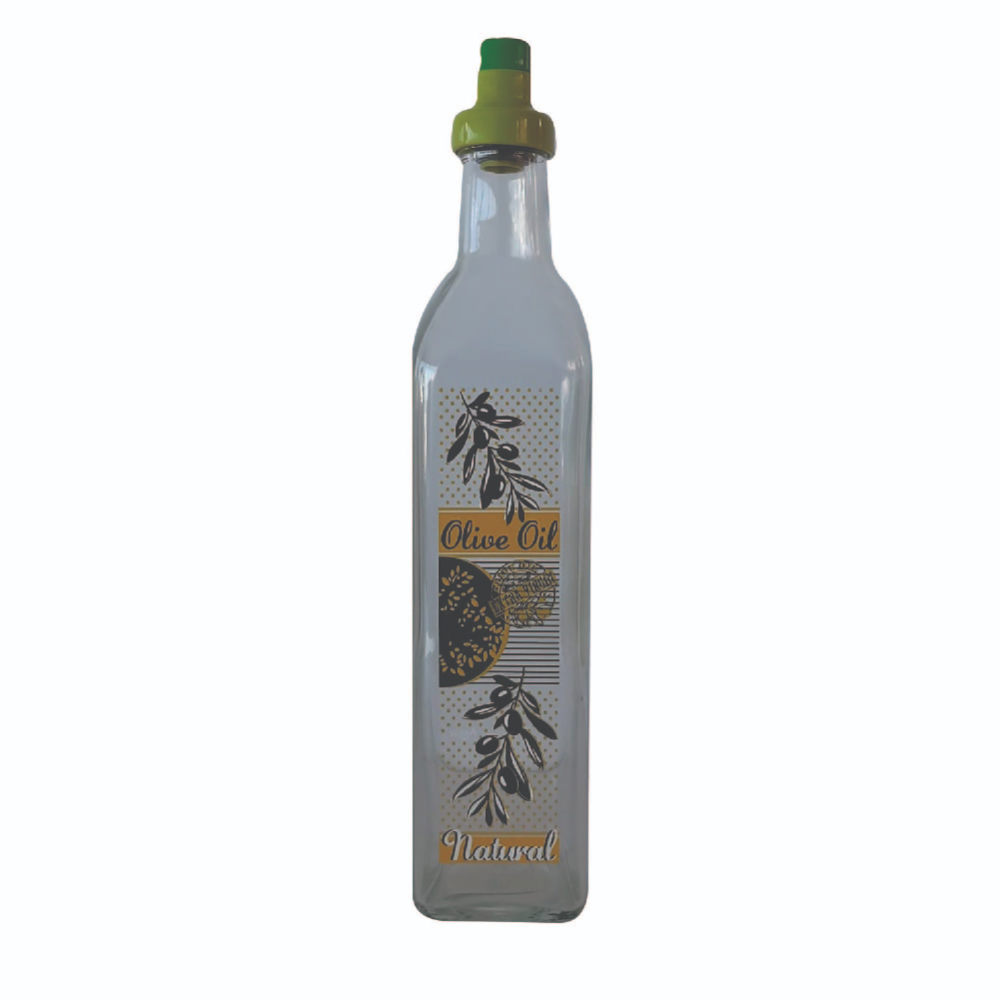 Renga Glass Decorated Olive Oil Bottle, TK-TRN151402
