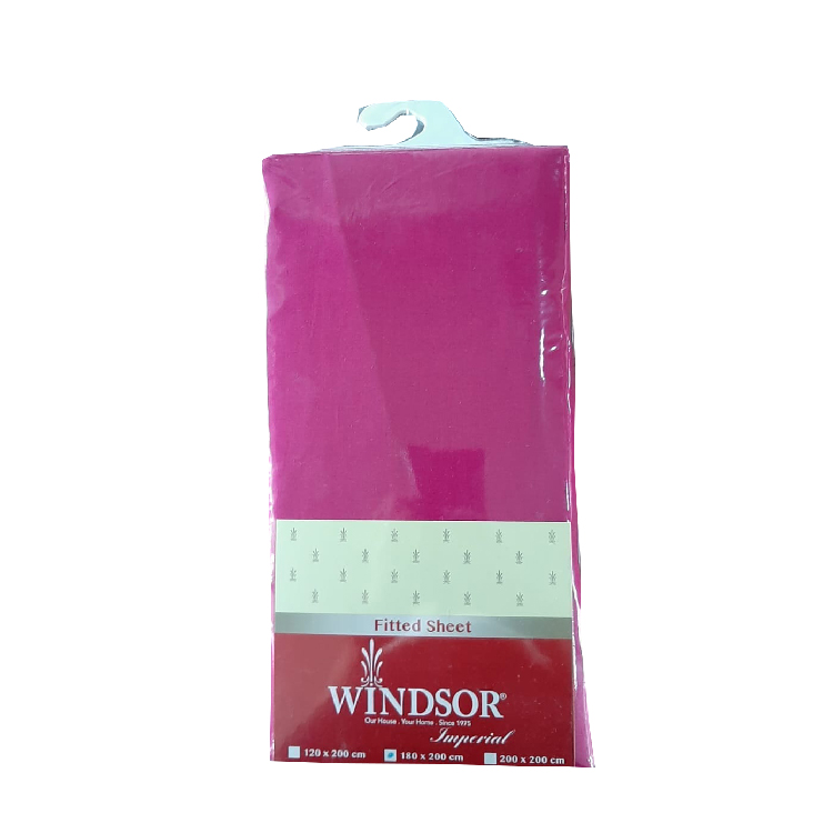 Windsor Fuchia Fitted Sheet Assorted Double, WIN-4598F
