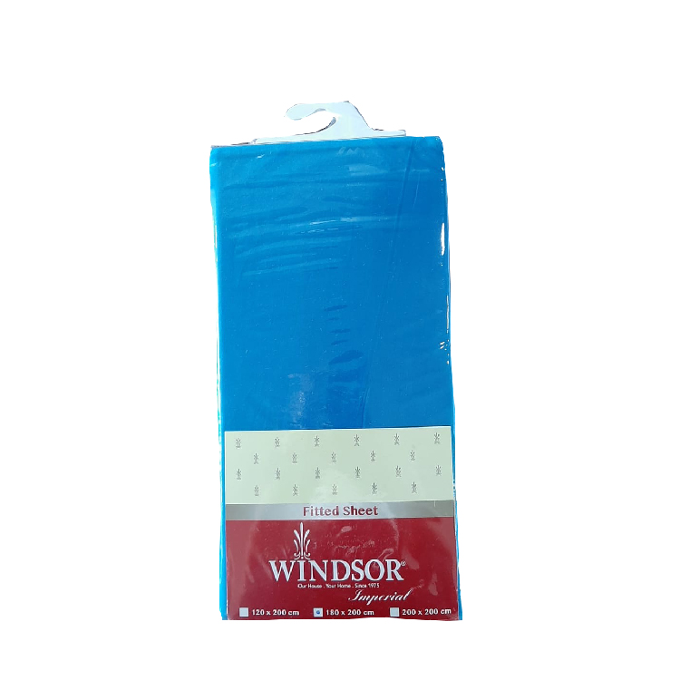 Windsor Baby Blue Fitted Sheet Assorted Double, WIN-4598BB