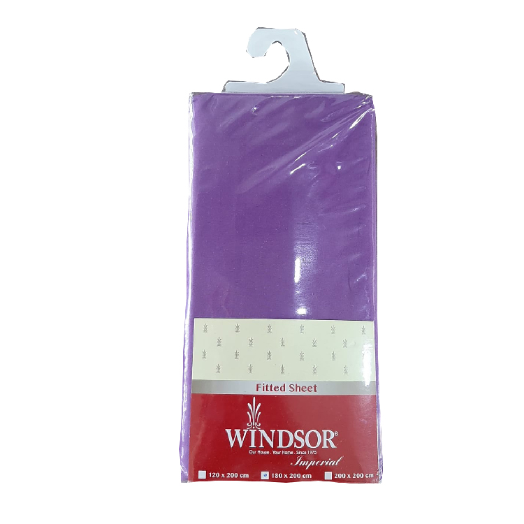 Windsor Purple Fitted Sheet Assorted Double, WIN-4598PU