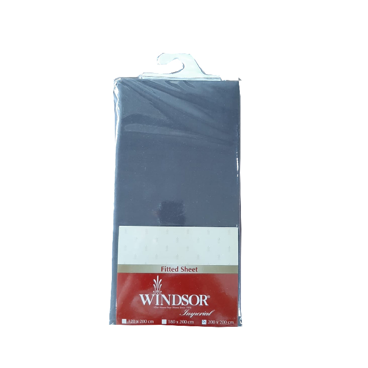 Windsor Dark Grey Fitted Sheet Assorted King, WIN-4604DG