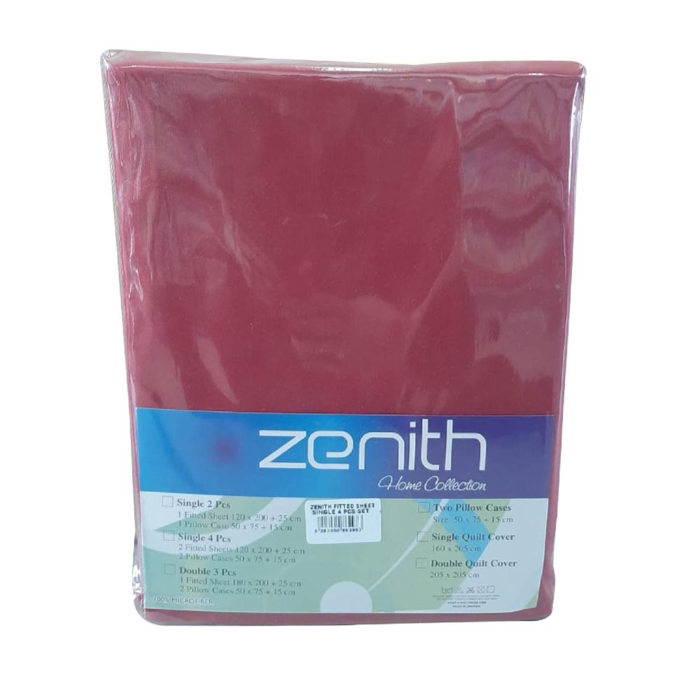 Zenith Bordo Fitted Sheet Double 3 Pcs, ZEN-2990BO