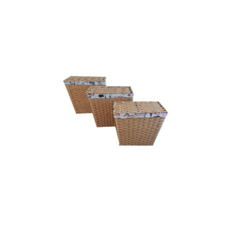 Set Of 3 Bambo Storage Baskets, SK244W