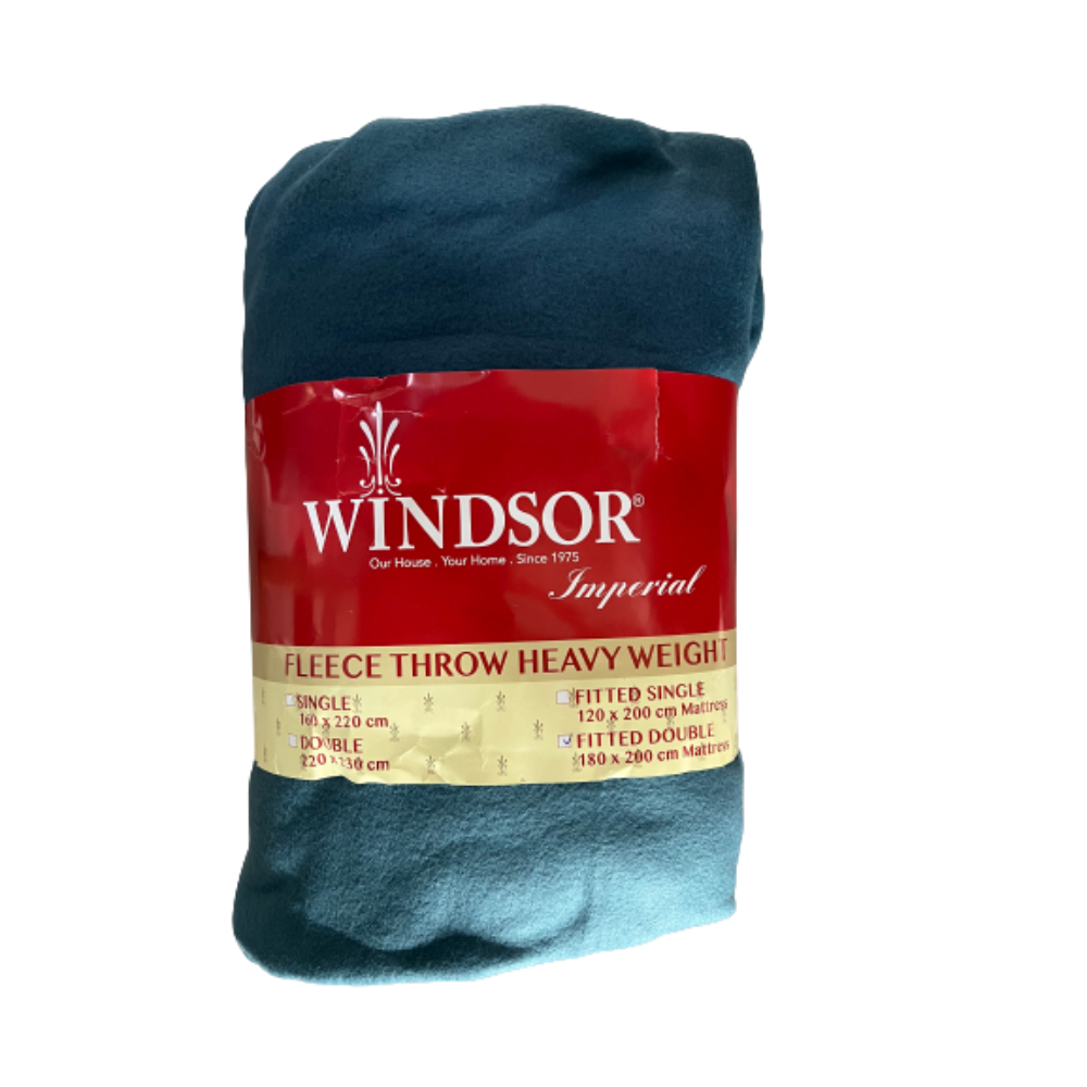 Windsor, Promo Polar Fleece Fitted Sheet Double (Dark Blue), PRM-9999DBL