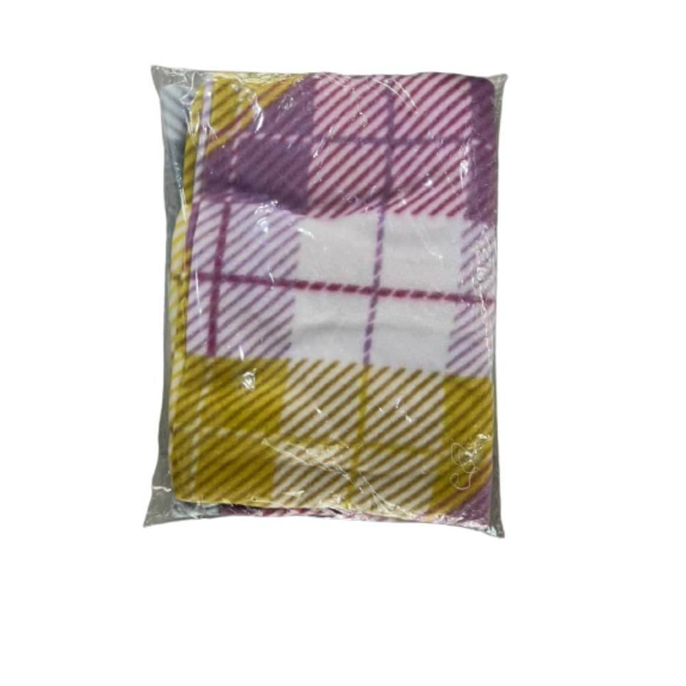 Windsor, Pillow Case Polar Fleece Printed (Yellow & Purple), WIN-5778YPU