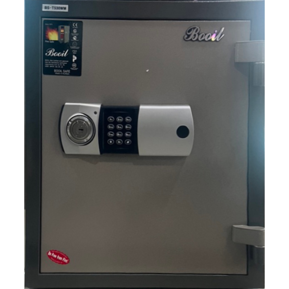 BOOIL Safe (Fire Resistant), Equipped With Digital Combination and Key Lock, BST530M