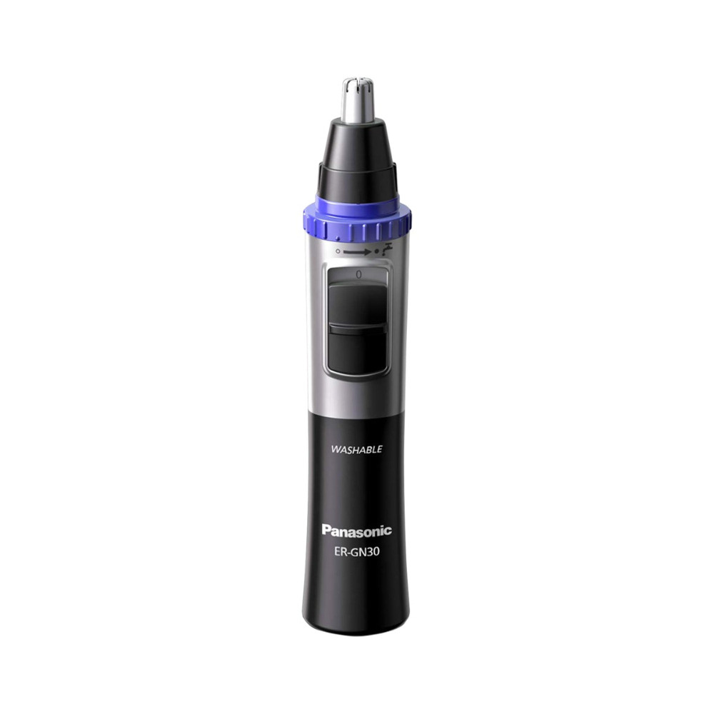 Panasonic Electric Nose & Facial Trimmer, Single Hand Jet Washing System, Mirror Cap, Battery Operated,Washable, ERGN30K451