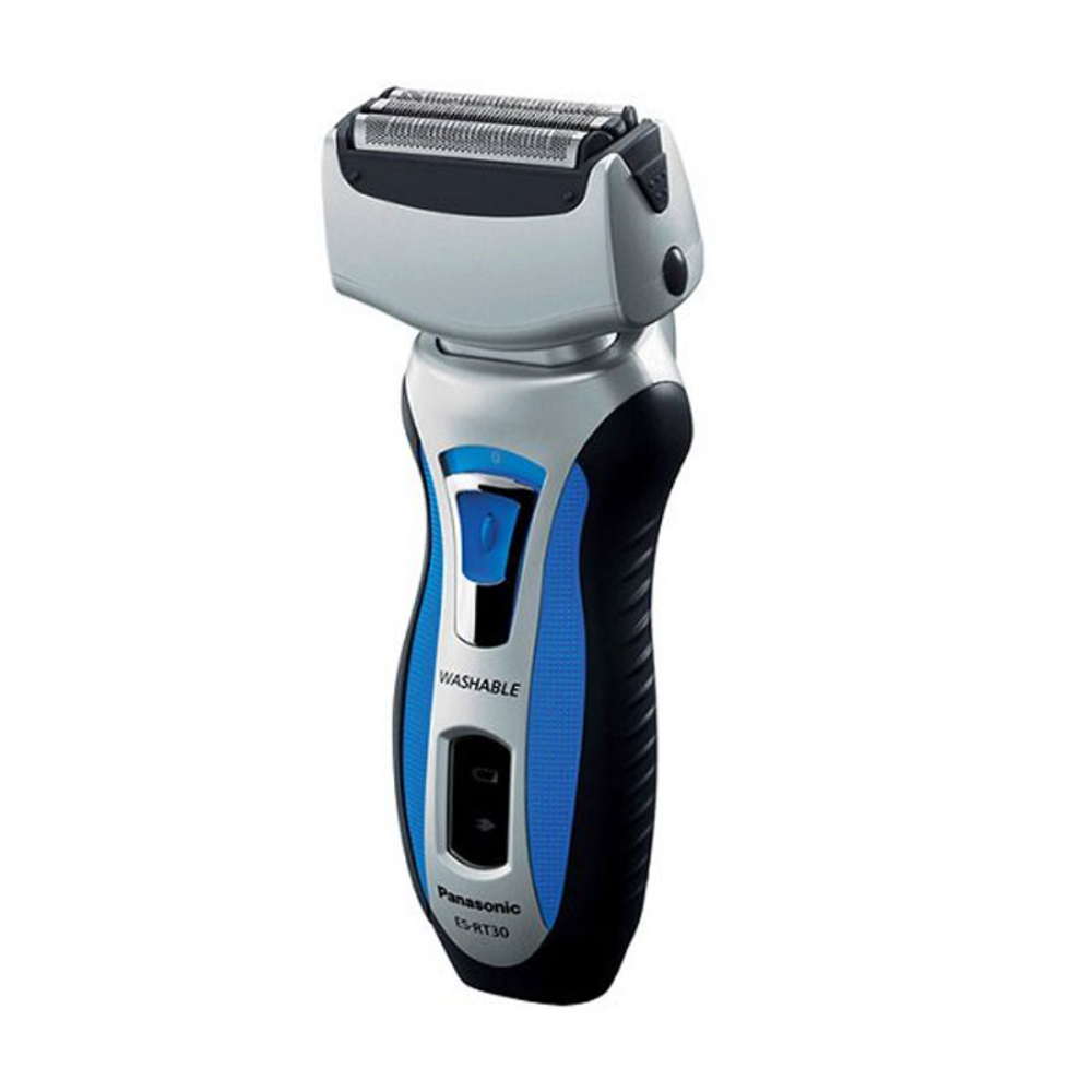 Panasonic Electric Shaver, 3 Blade, Pivot Head, Wet/Dry/1 Hour Charge/45Min Usage, 100-240V Silver, RT30S453