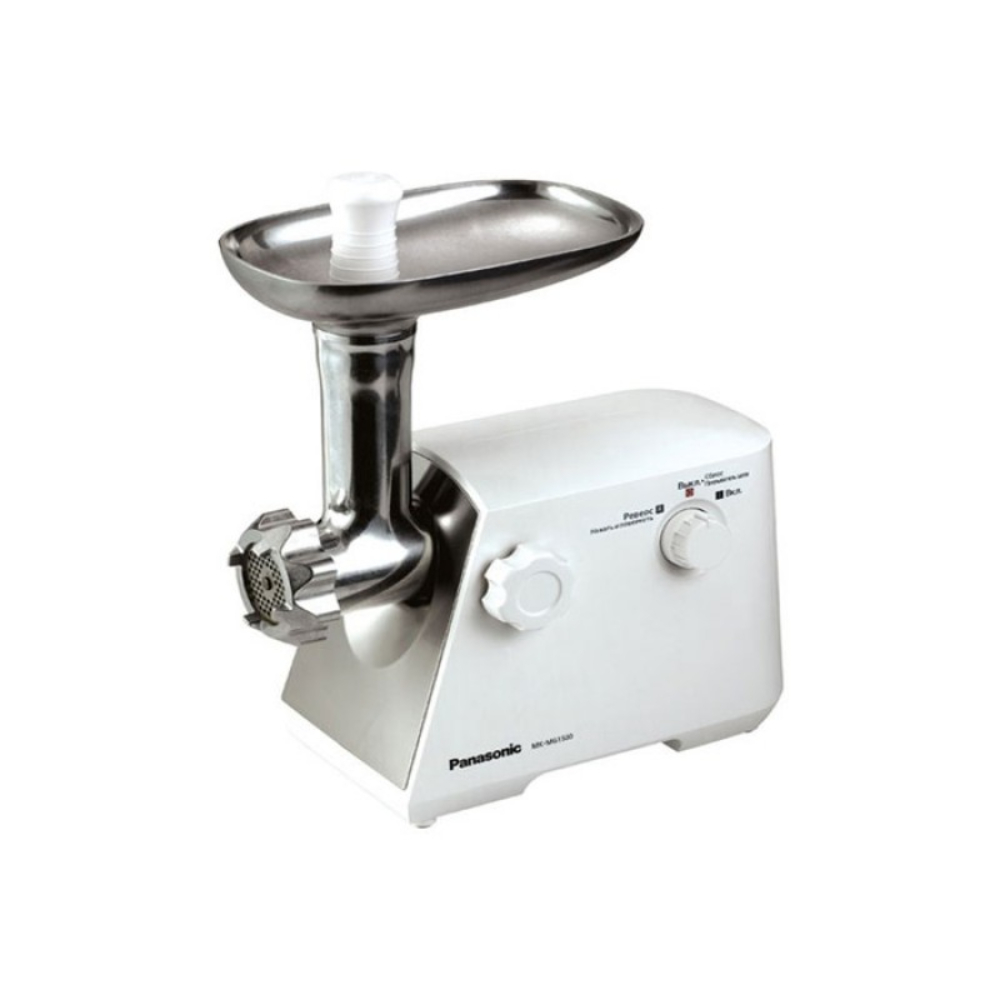Panasonic Electric Meat Grinder, 1560W, High Grinding Performance, 3 Cutting Plates, MG1560WTN