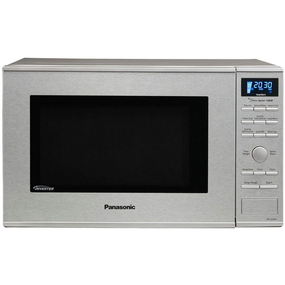 Panasonic Microwave Oven/Solo, 32L, 1000W Micro Power, 340Mm Large, 115 Auto Menu Silver, SD681SPTE