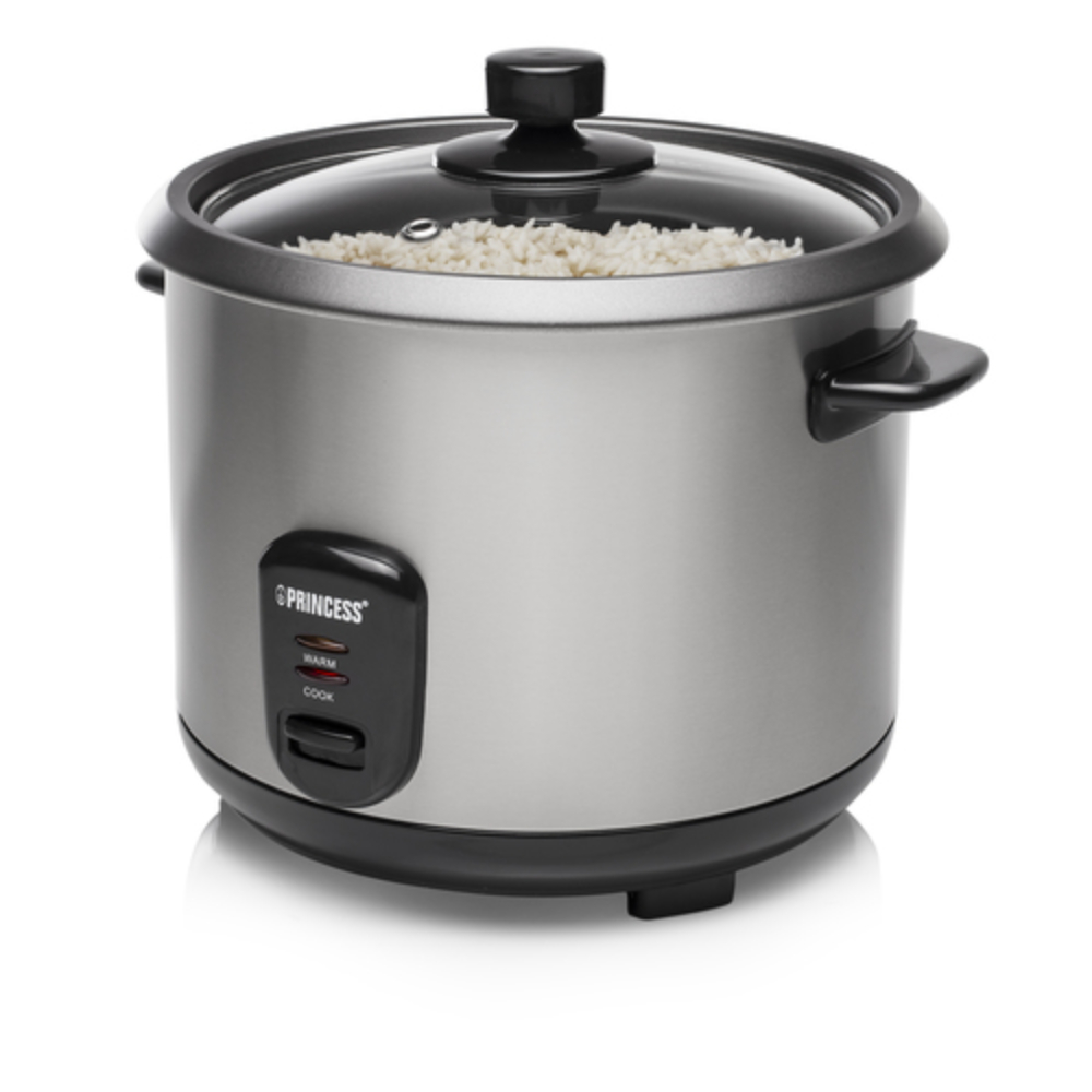 Princess Fully Automatic Rice Cooker, 1.8L, 700W, Removable Inner Pan With Non Stick Coating And Glass Lid, 271950