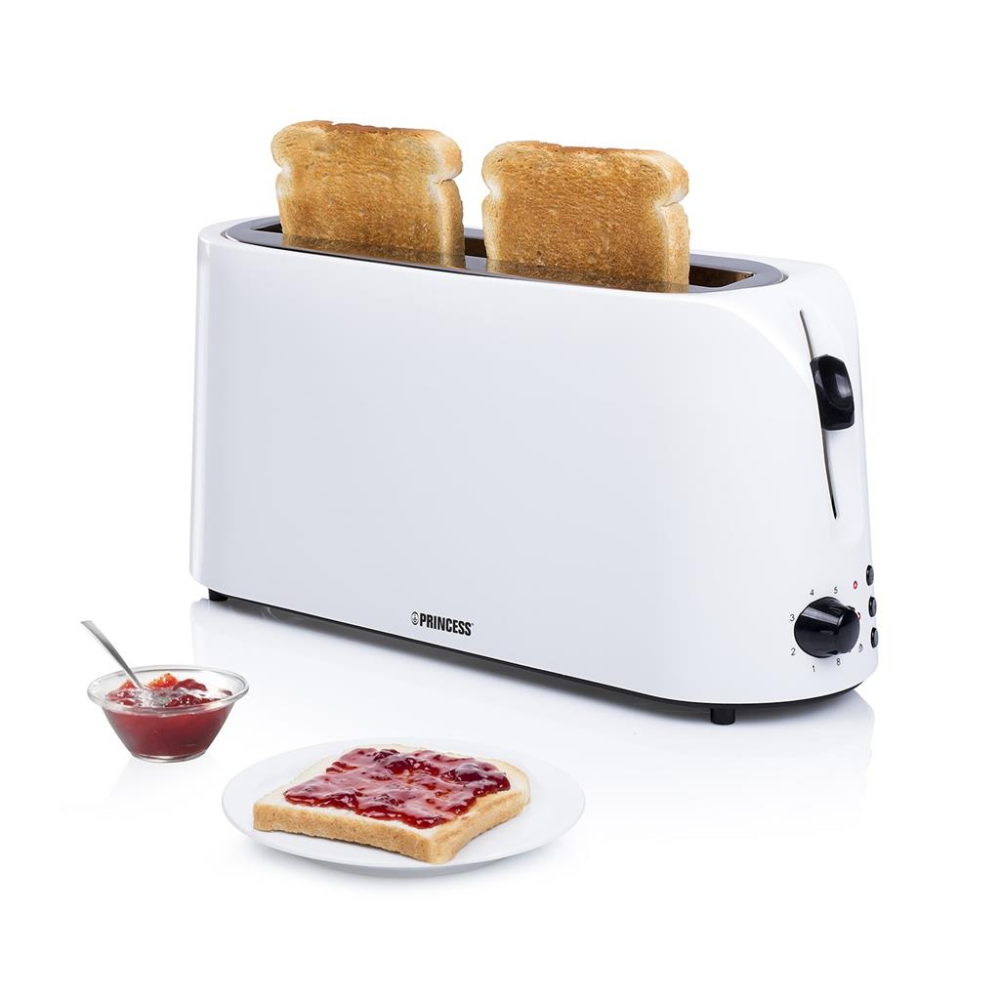 Princess Trendy Toaster For 2 Slices At The Same Time Stop Button Defrost And Heat Up 870W, 142330