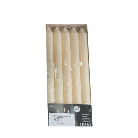 KC Candle Boite*10 Bougie Crown 21x240 Ivory, 009009-037