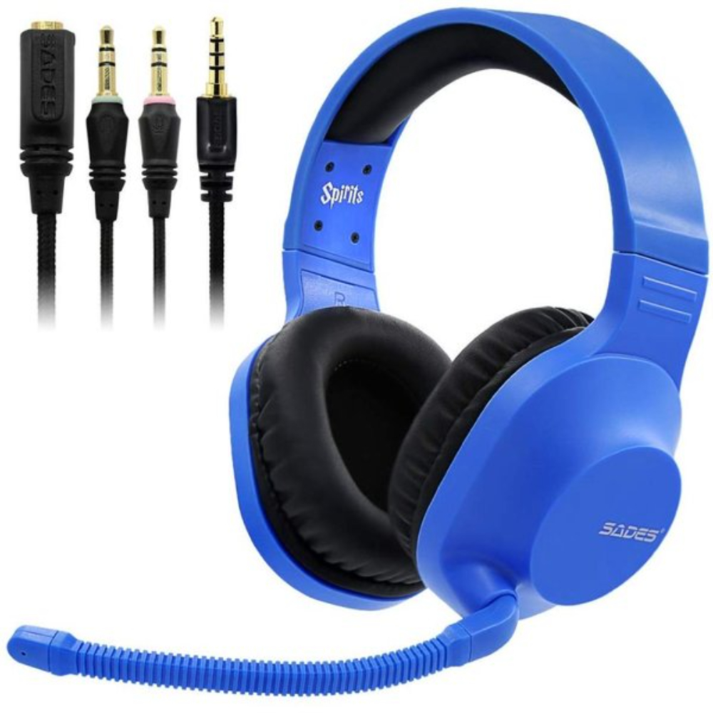 Sades Wired Headset Spirits, SA-721  Blue