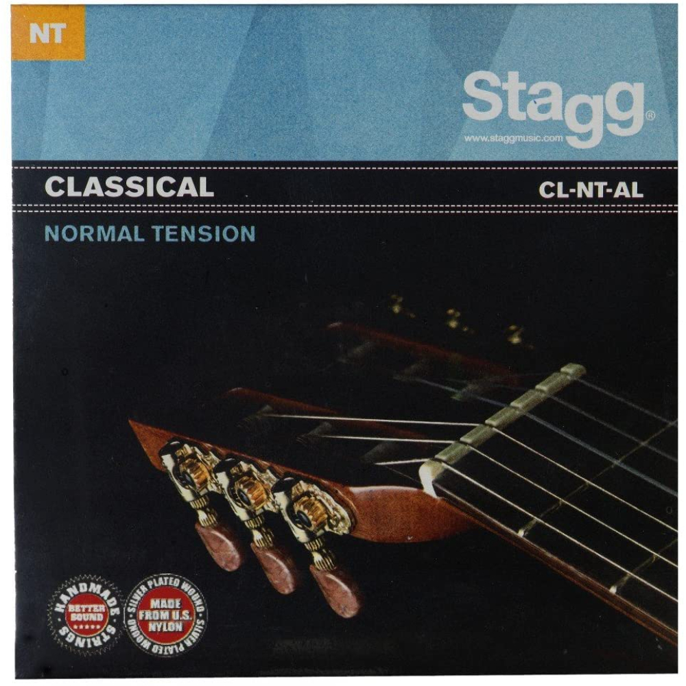 Stagg Nylon And Silver Plated Wound Set Of Strings For Classical Guitar, CLNTAL