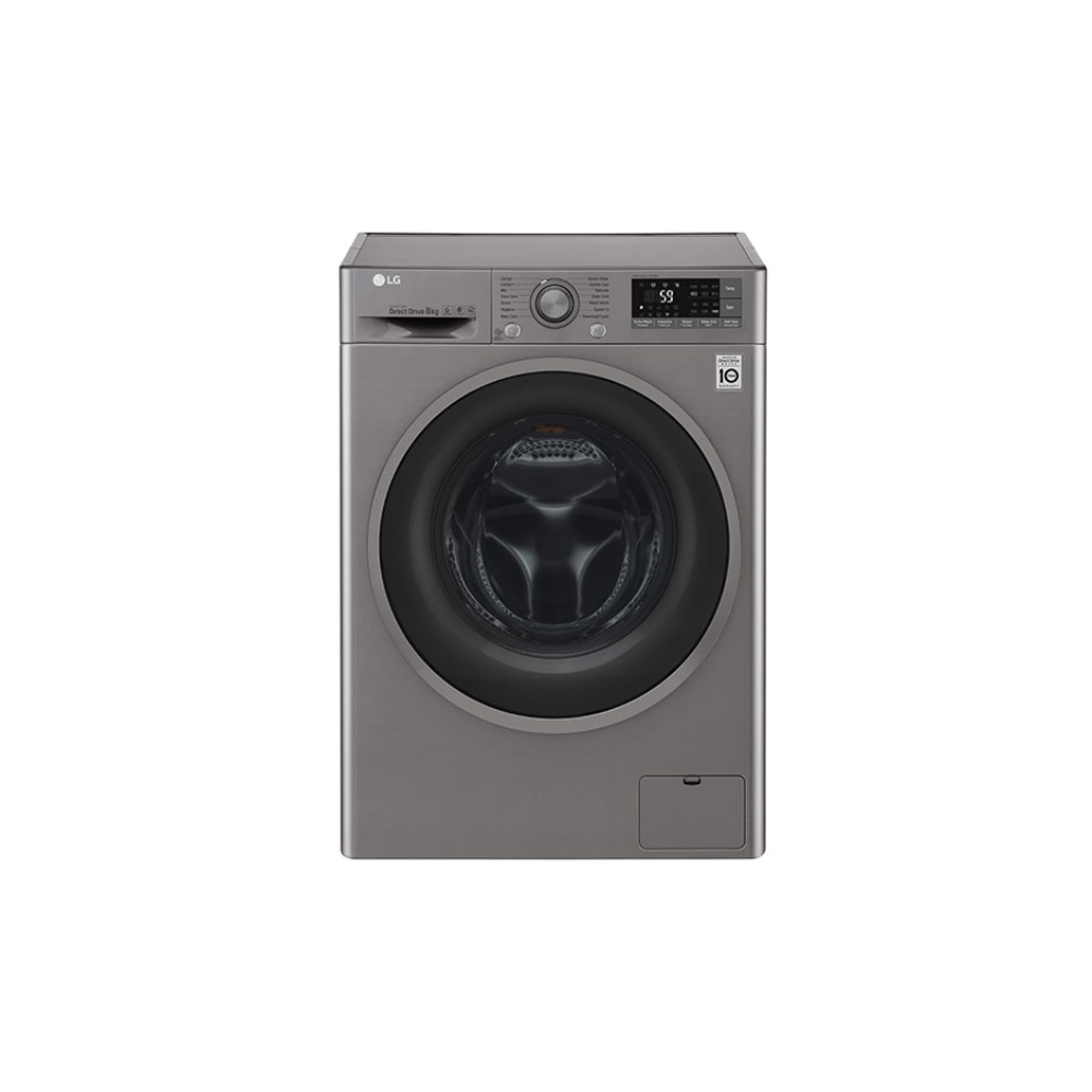 LG Washer Direct Drive 9Kg 1400Rpm Silver, WJ7148SVP