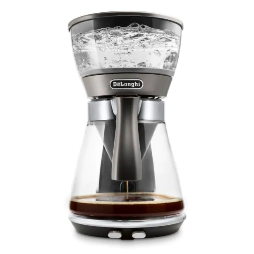 Delonghi Drip Coffee Maker, Pour Over Brewing 10 Cups, 1.25L 1800W, ICM17210