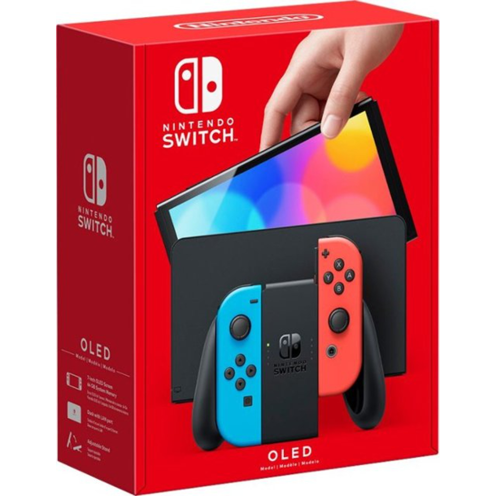 Nintendo Switch - OLED Model Neon Blue/Neon Red Set, NINSCOLED