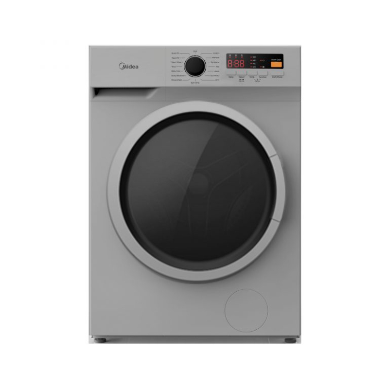 Midea Washer Front Load, 1000RPM, 7KG Silver, MID-S1203S