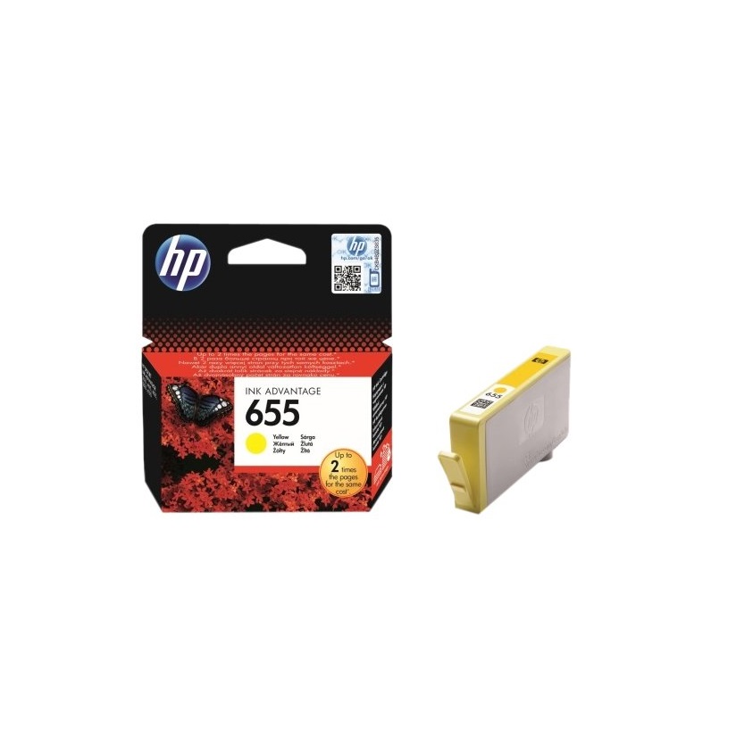 HP Printer Ink Yellow, INK655-5525
