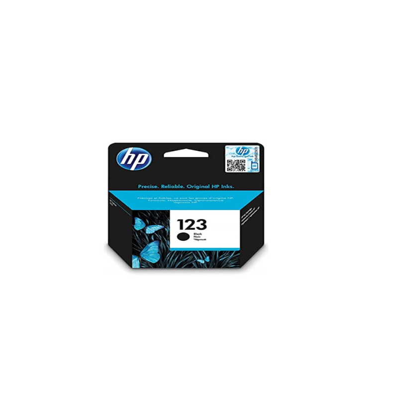 HP Ink Cartridge Black, 123BLK