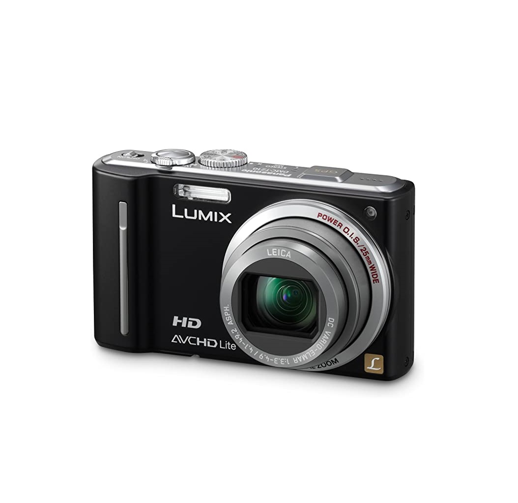 Panasonic 12.1MP Camera, 12x Optical Zoom, HD MOVIE, GPS, Lithium Battery (Free SD Card 2GB + Case), DMC-TZ10