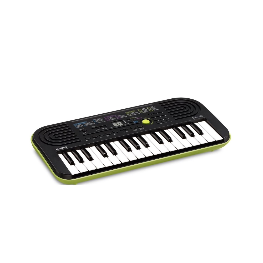 Casio Mini Keyboard 32 Mini Keys, 100 Tones And 50 Rhythms, 0.5W+0.5W, SA-46AH2