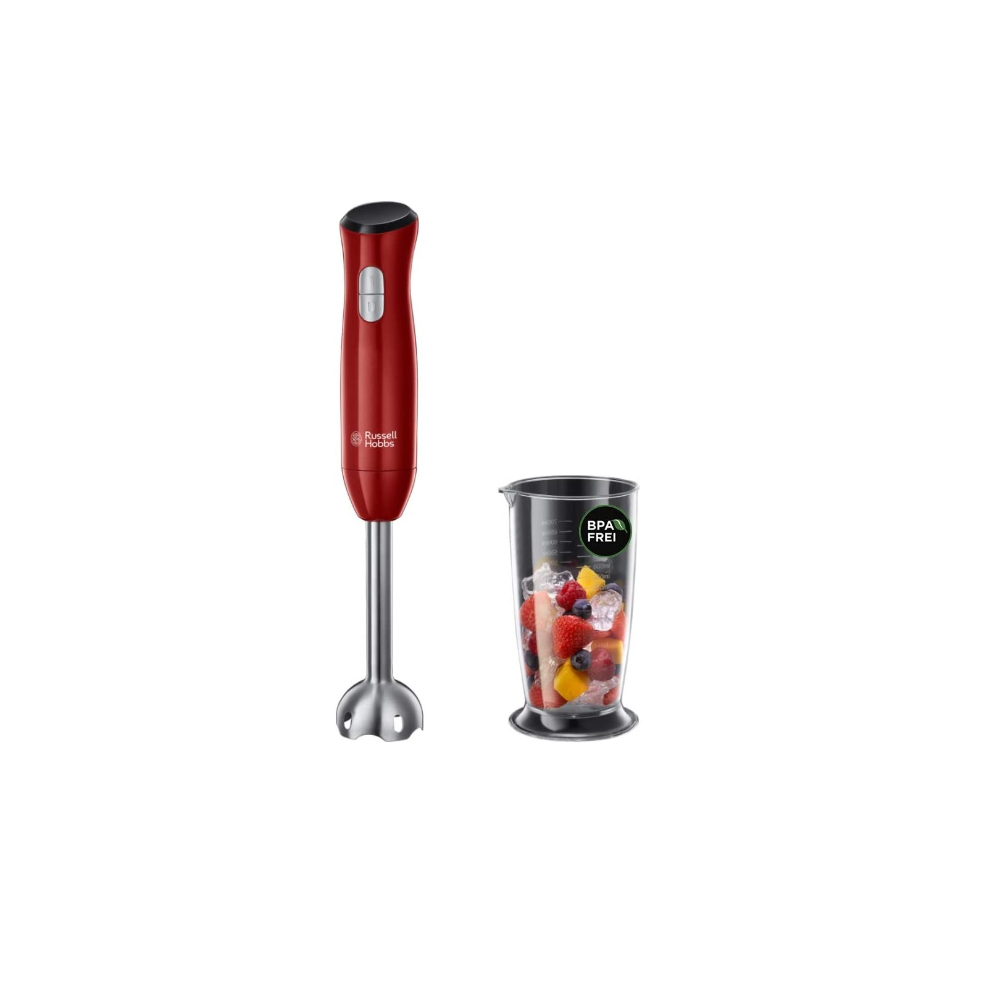 Russell Hobbs Hand Blender 500W, 2 Speed Levels + Pulse Stainless Steel Blades, 0.5L Container, 24690-56