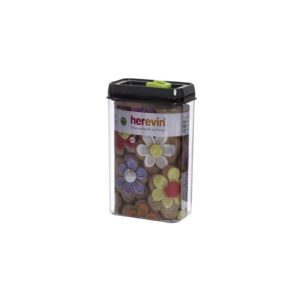 Herevin Storage Canister 2.5LT Grey With Green, 161188-560G