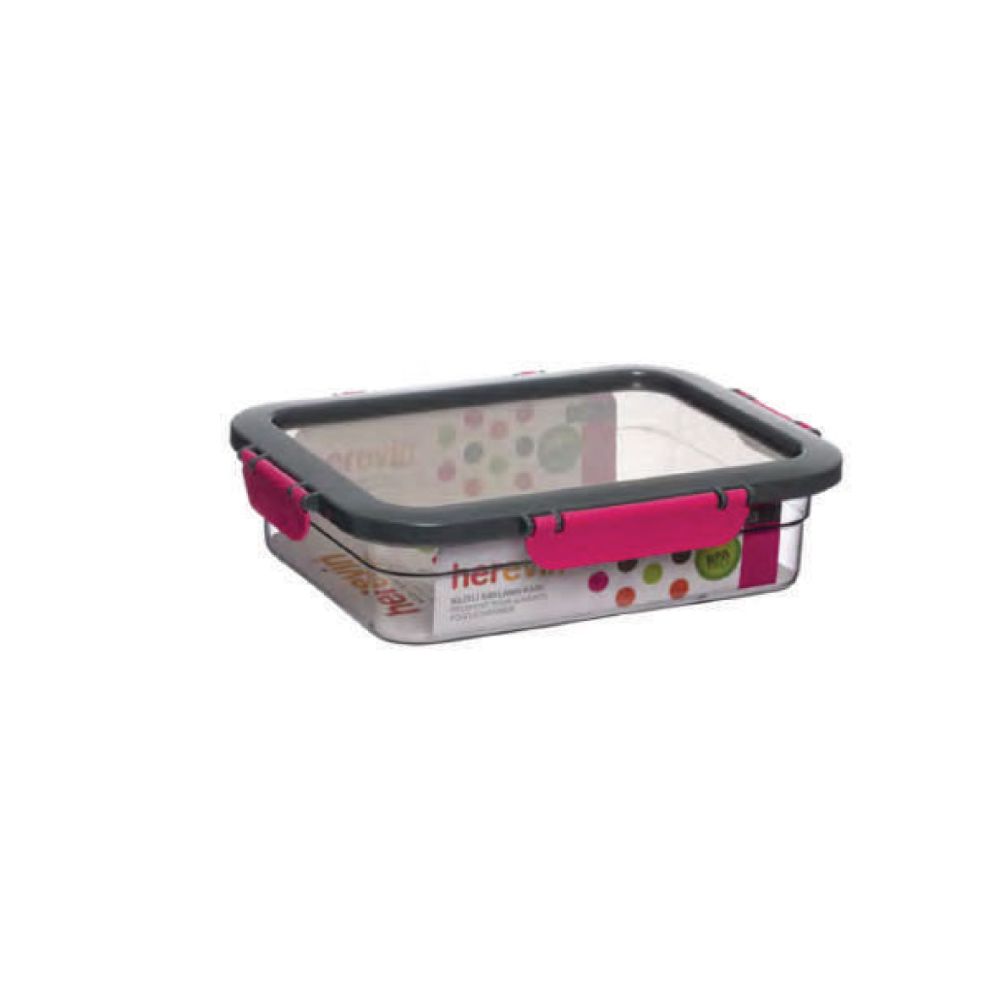 Herevin Airtight Food Container 1.3LT Pink, 161421-560P