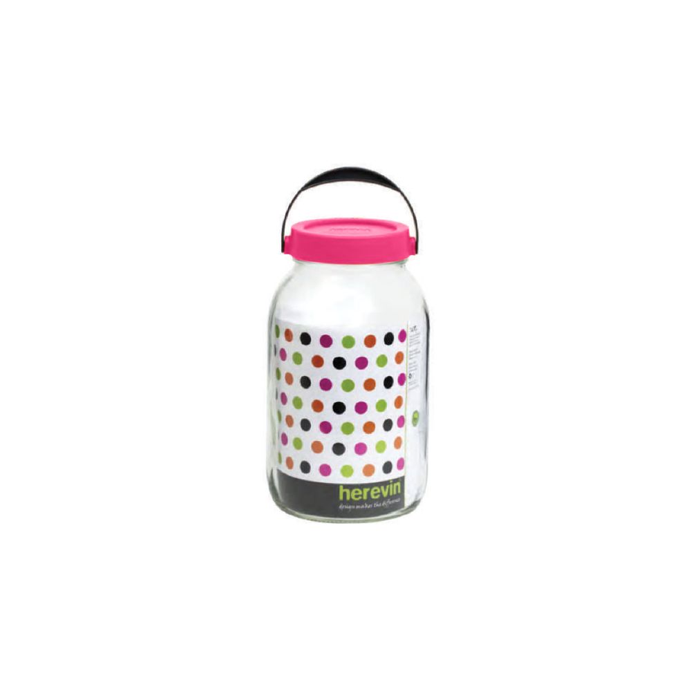 Herevin Plain Jar 3LT Pink, 133804-56P